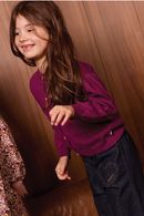 Cardigan - Lilou Purple Rain Coton Cachemire