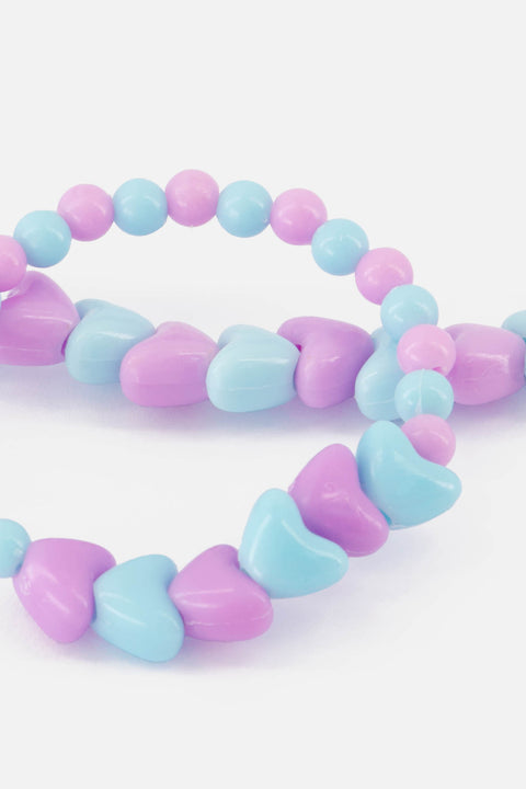 Set collier bracelet - Blue Heart - Image principale