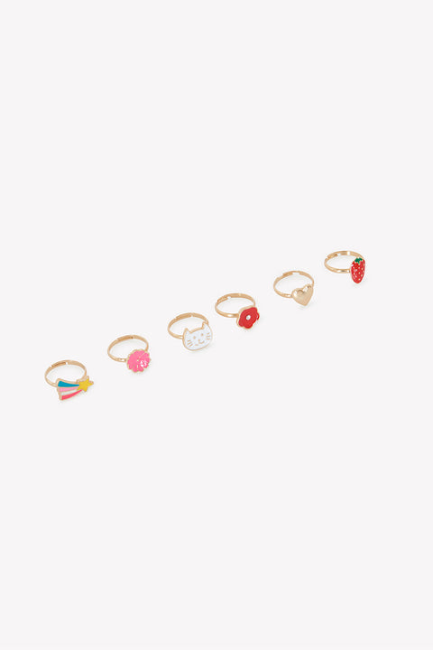 Set de bagues - Fleurs - Image principale
