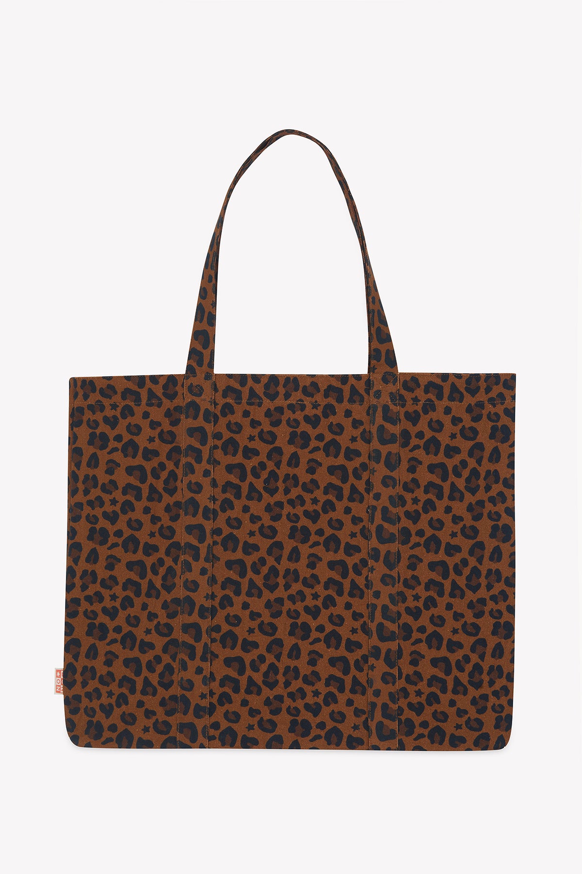 Bolso tote mediano - estampado de leopardo Bonton