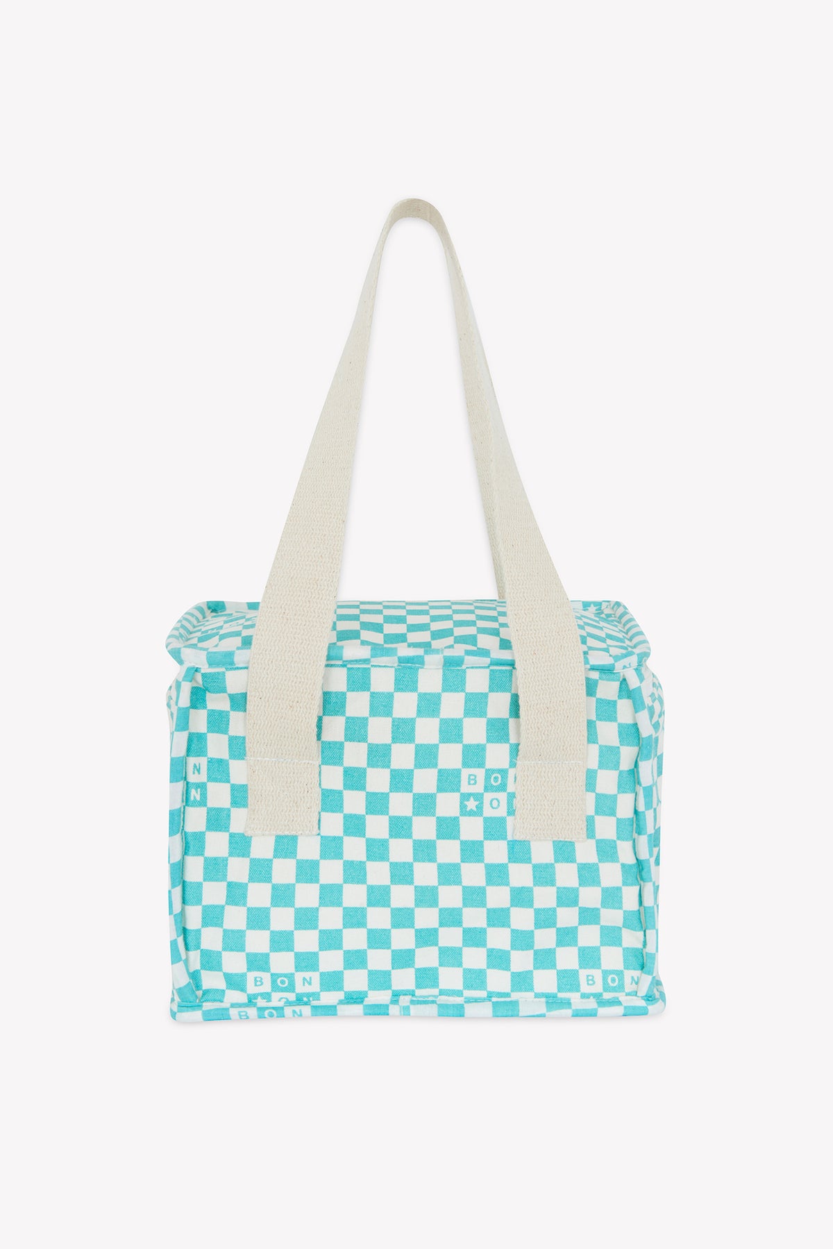 Lunch bag - Vintage blue checkerboard