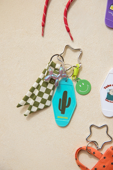 Porte-clés - Grigri Damier Cactus - Image principale