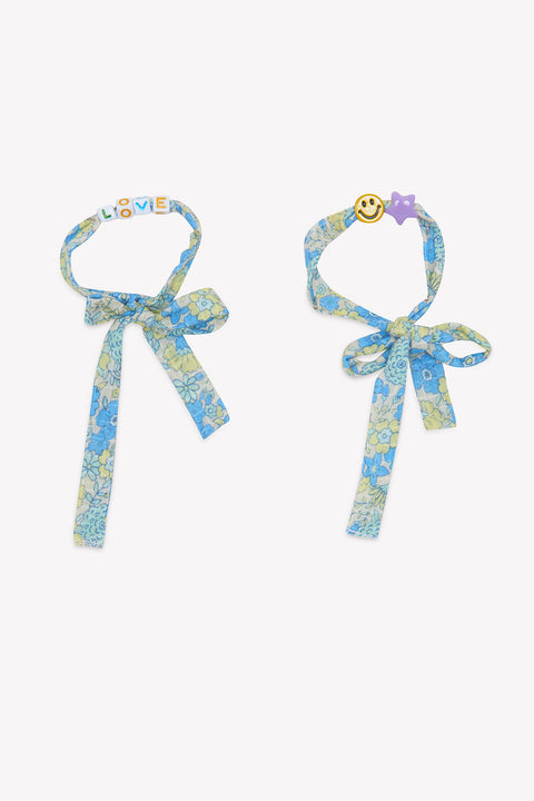Lot de bracelets - Fleurs Vintage Bleu - Image principale