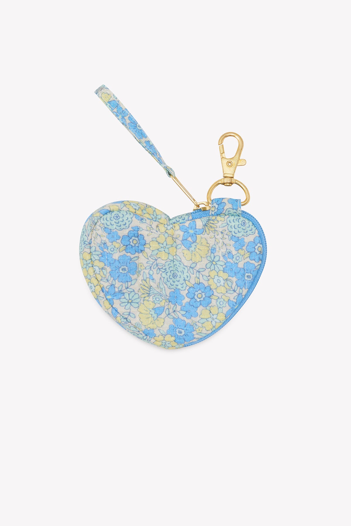 Schlüsselanhänger - Vintage-Blume in Blau
