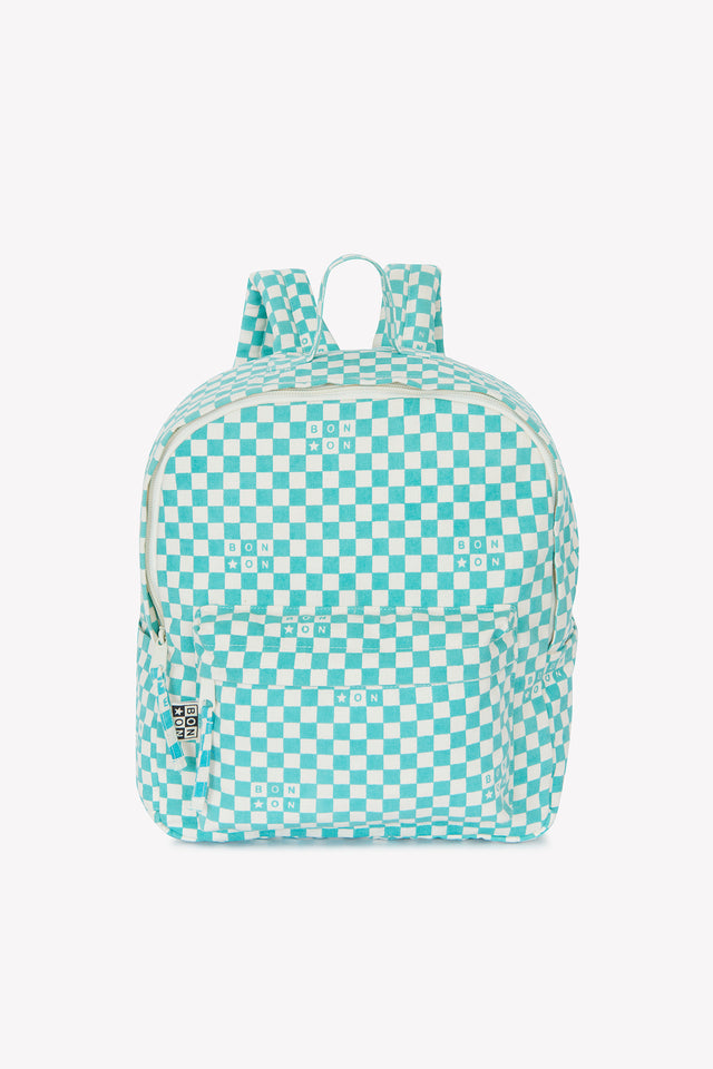 Sac à dos - Damier petit modèle bleu vintage - Image principale
