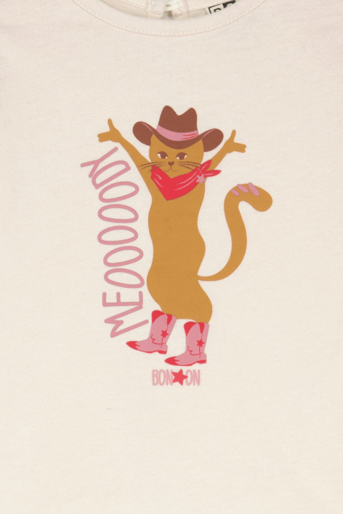 T-shirt - Titty Meoowdy i fårefarvet nuance