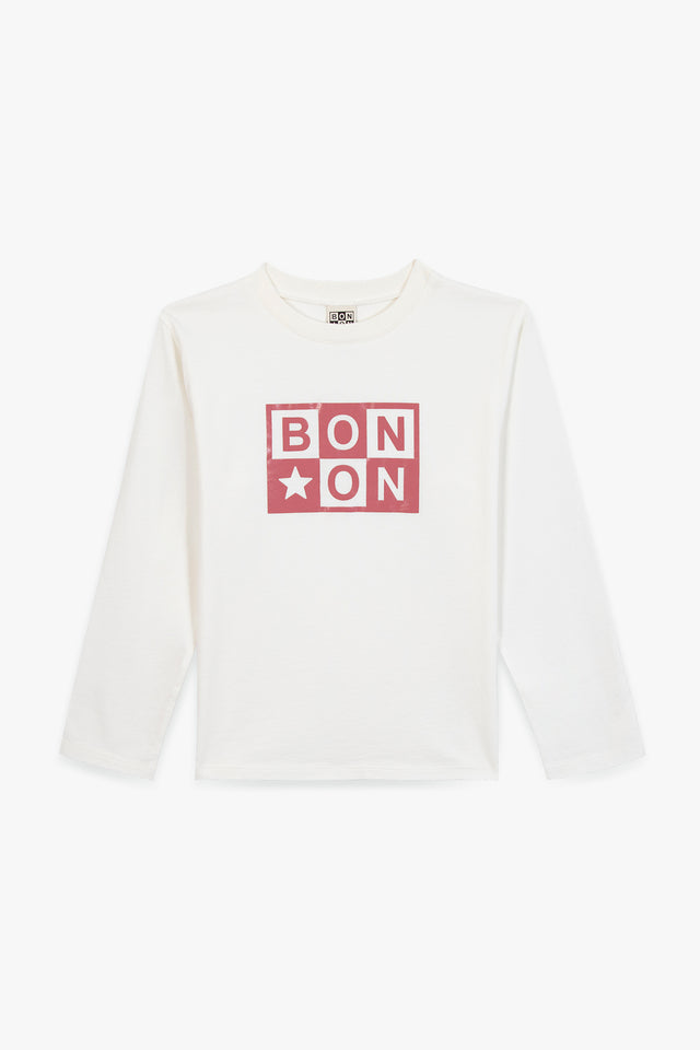 T-shirt - Taxo Logo Ecru Bonton - Image principale