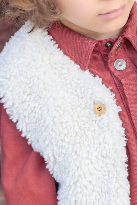 Gilet - Beti Sherpa Ecru Bonton - Image principale