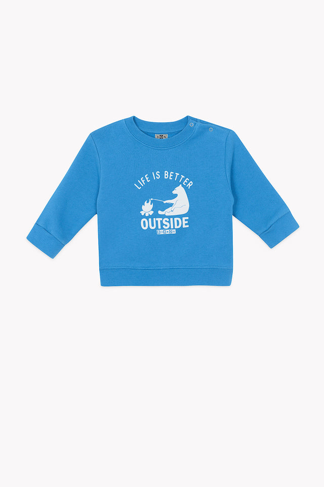 Sweat - Smily Life Bleu Nordic - Image principale