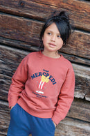 Sweatshirt - Smile Onsdag i Pinkyee-lyserød