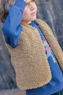 Weste - Beti aus Sherpa-Fleece in Barn