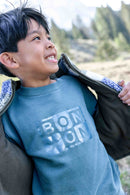 Sudadera - Smile Logo Azul Lago