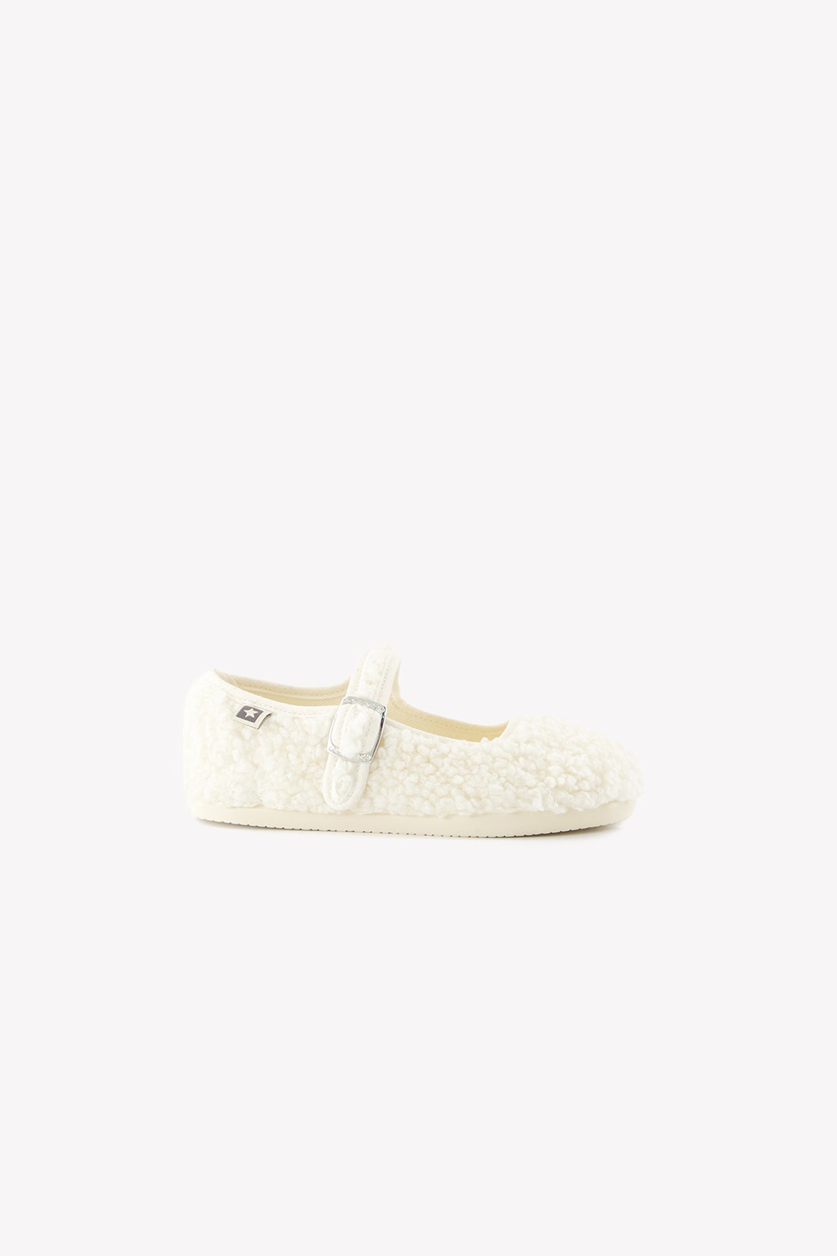 Hausschuhe - Jane aus Sherpa in Ecru Bonton