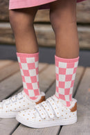 Calcetines - Cuadros rosa Pinkyee