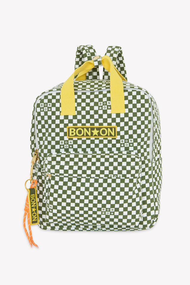Sac à dos - Anses Damier Vert - Image principale