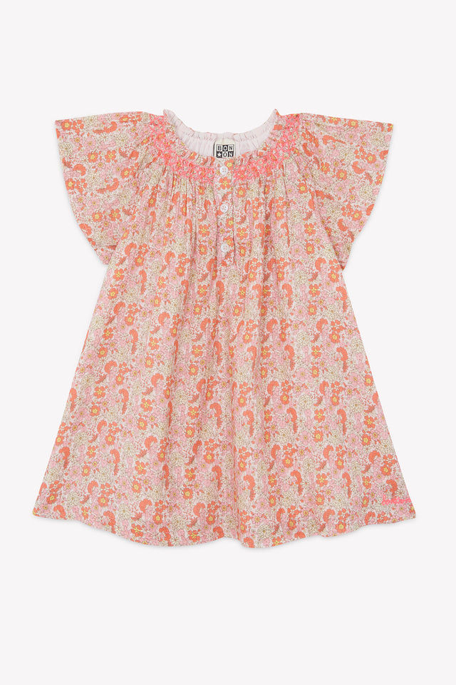 Robe - Noisette Fleur Vintage Rose - Image principale