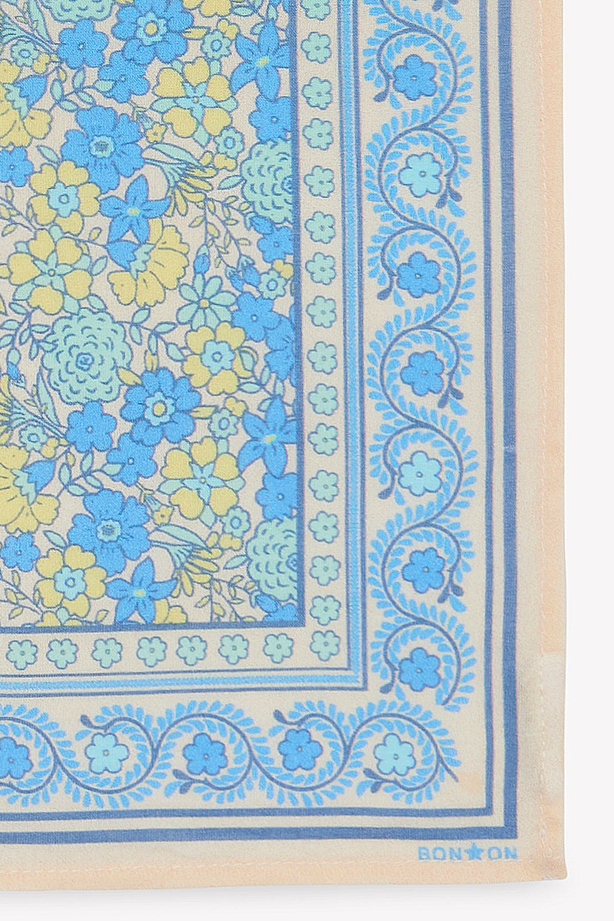 Sjaal - Blauwe vintagebloem