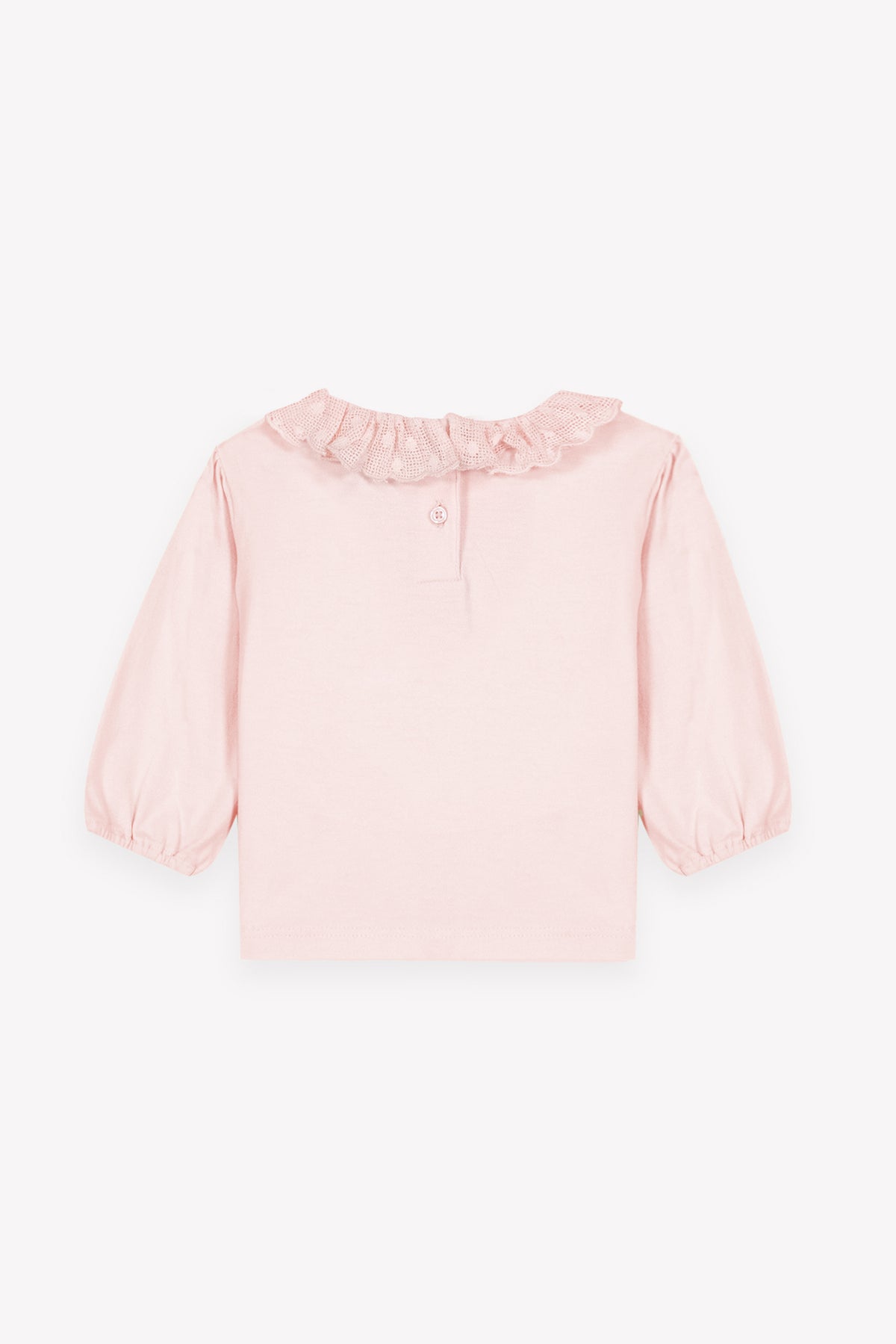 Camiseta - Piris rosa bebé de algodón