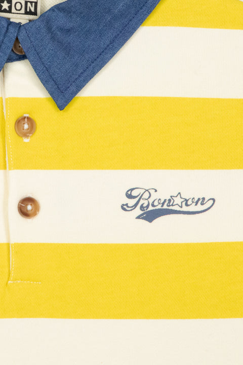 Polo - Pesto Rayures Jaune Coton - Image principale