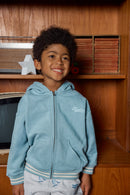 Strickjacke - Power Blue aus Baumwolle