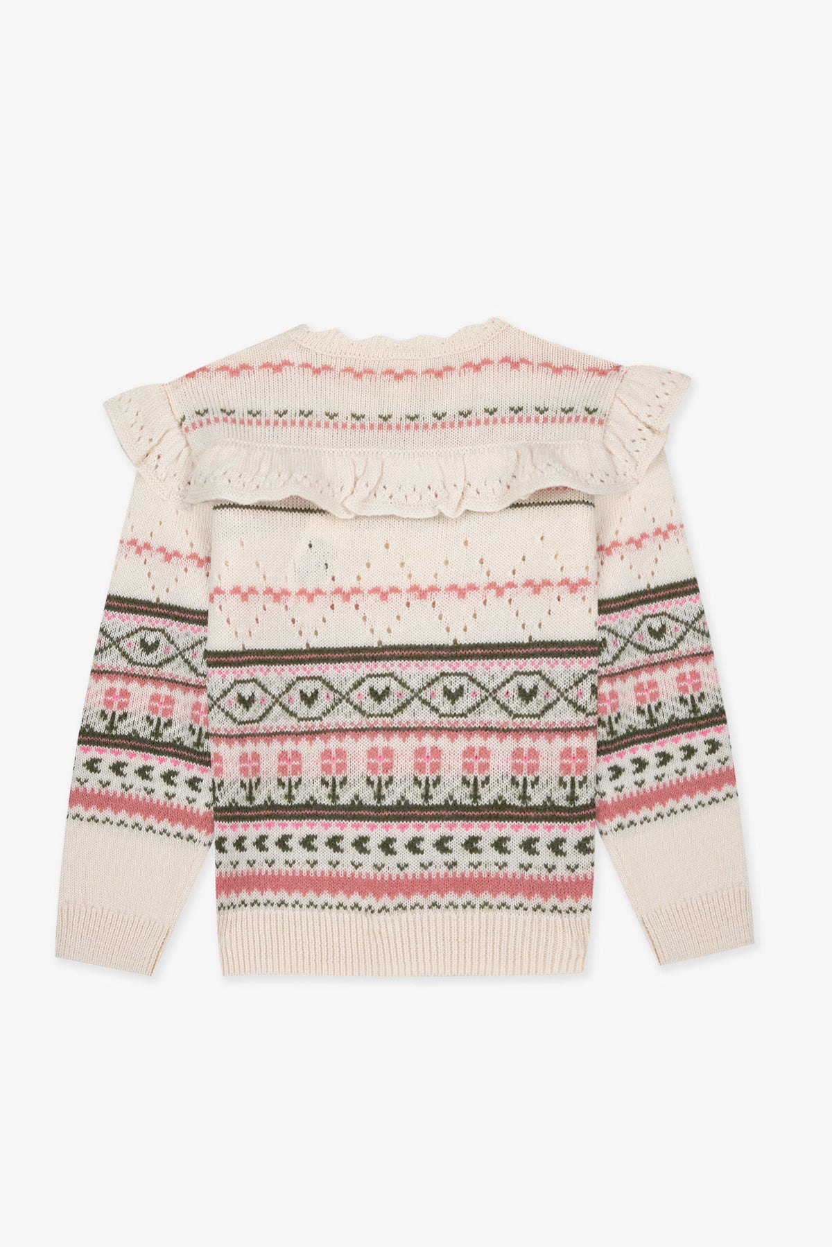Sweater - Mignonne i uld med Jacquard