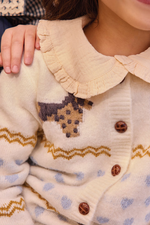 Cardigan - Paula Milk Jacquard - Image principale