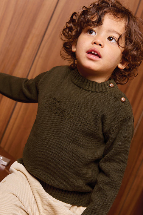 Pull - Maylon Kaki Coton - Image principale