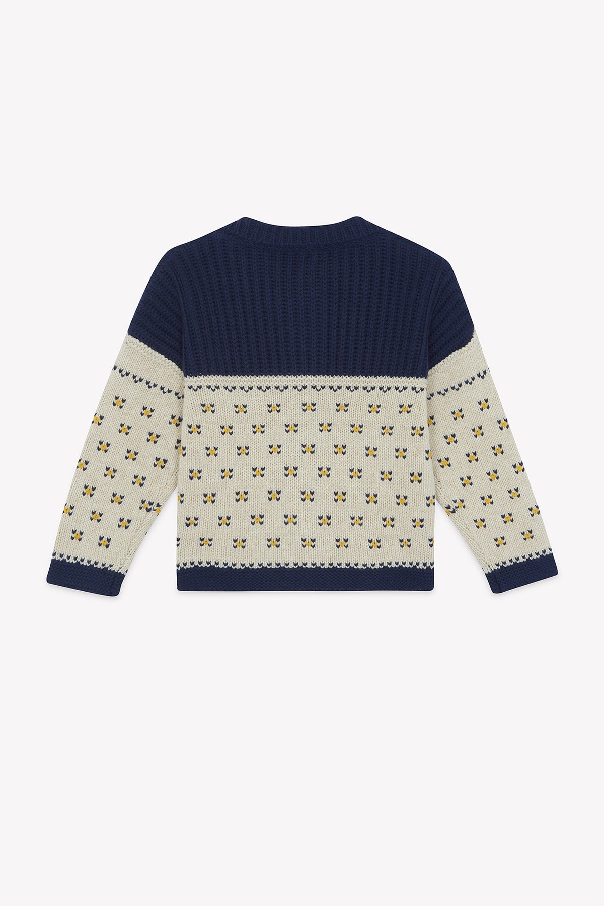 Cardigan - Pekin Blue aus Jacquard