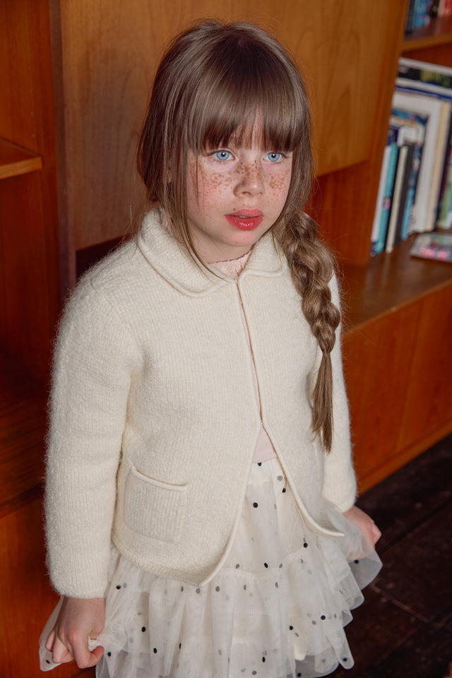 Cardigan - Pearl Milk Alpaga - Image principale