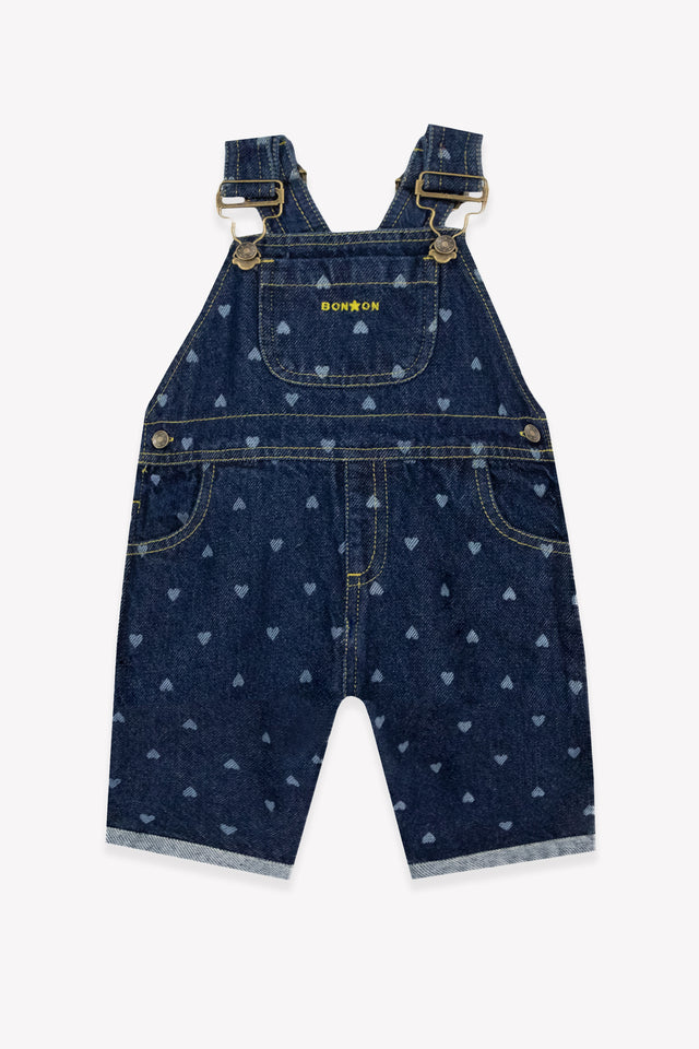Salopette - Puzzle Denim Cœur Coton - Image principale