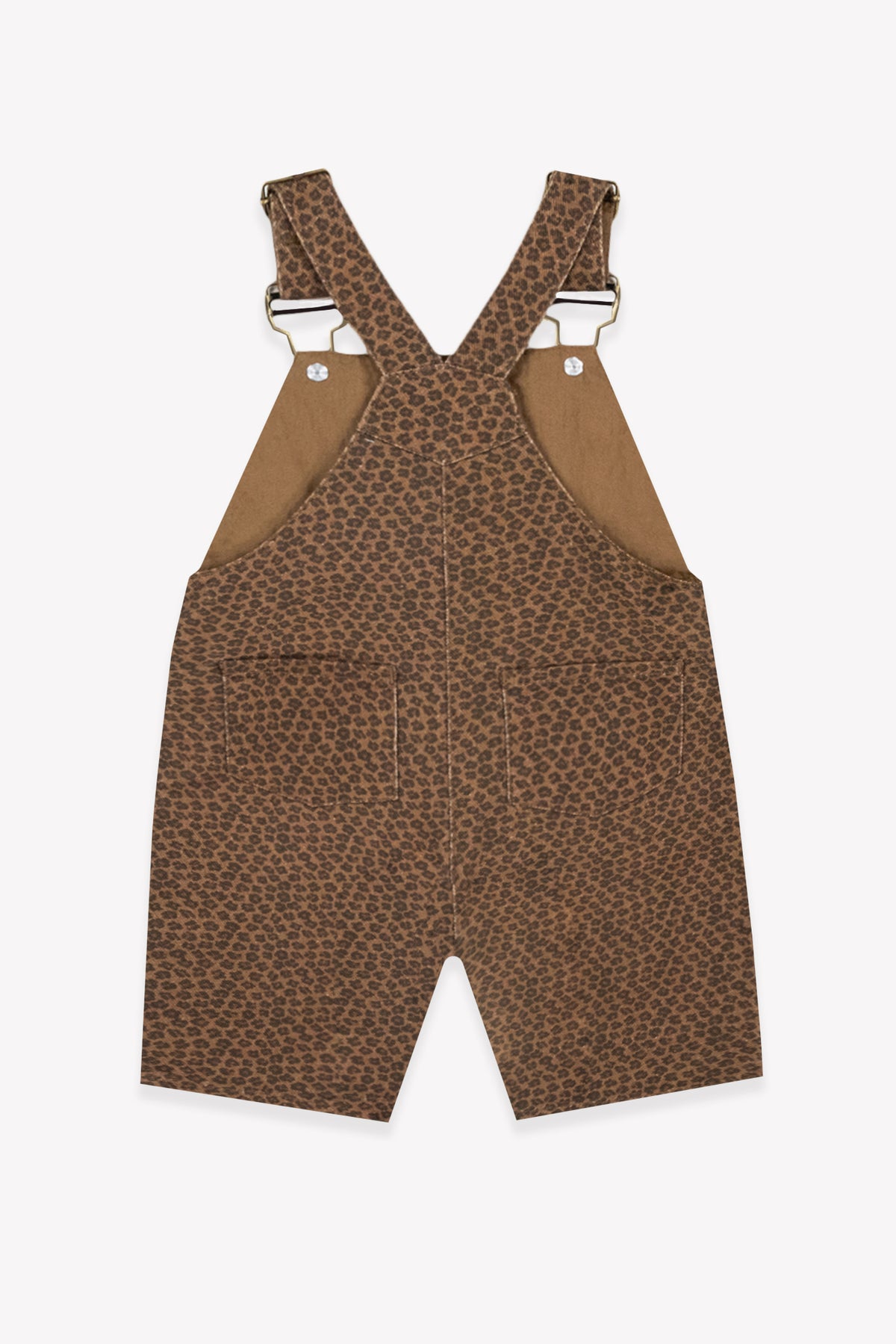 Latzhose - Micare Leopardenmuster Baumwolle