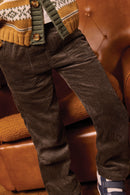 Trousers - Datcha Khaki Velvet