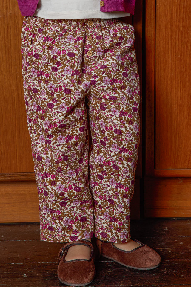 Pantalon - Printemps Flowers Velours - Image principale