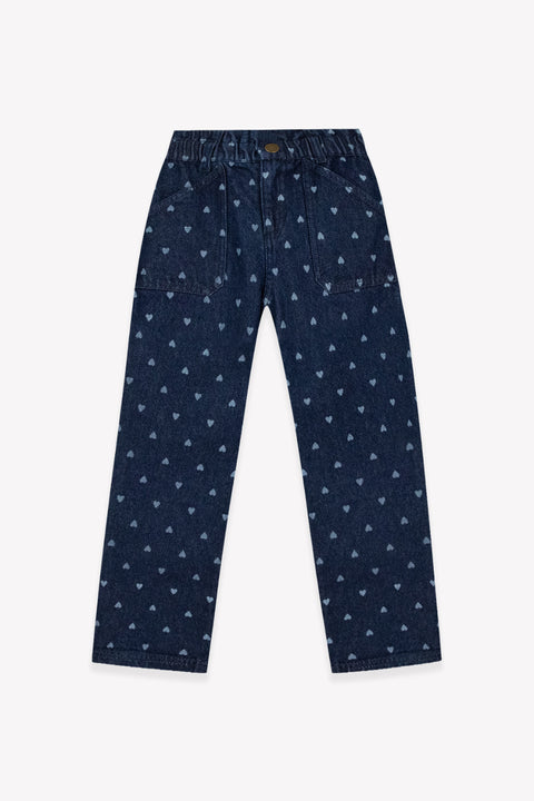 Jean - Lino Denim Cœurs Coton - Image principale