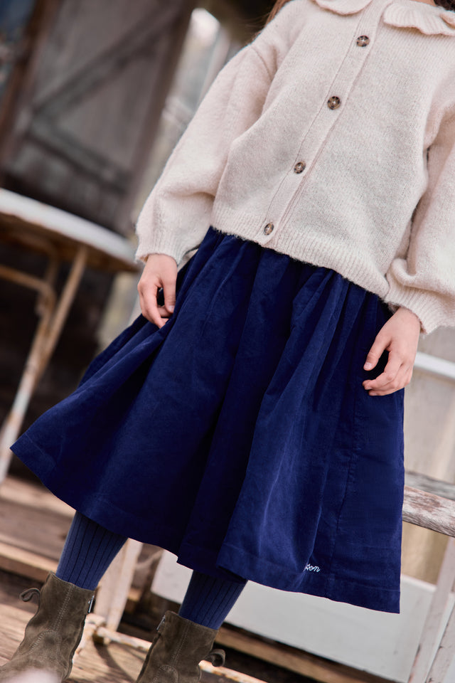 Jupe - Papaye Sailor Blue Velours - Image principale