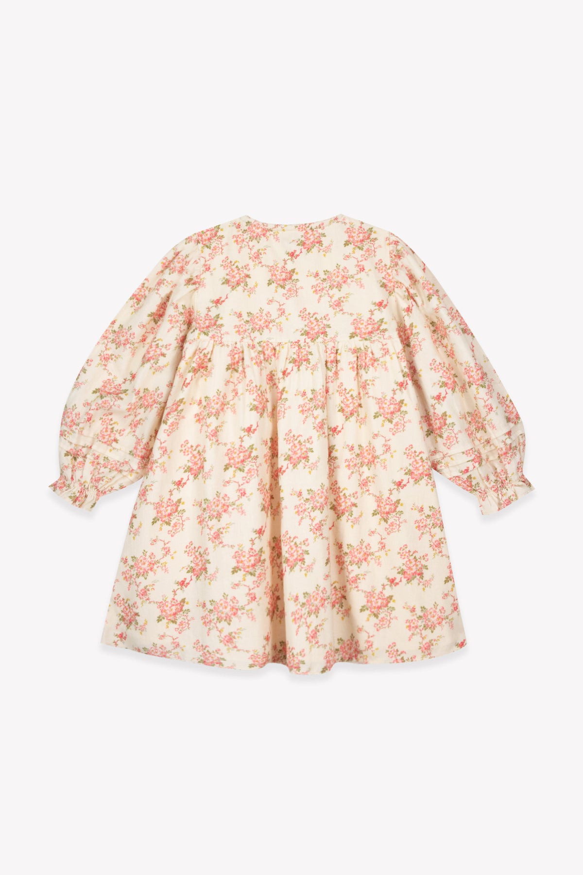 Jurk - Pivoine met zondagse bloemen van katoen