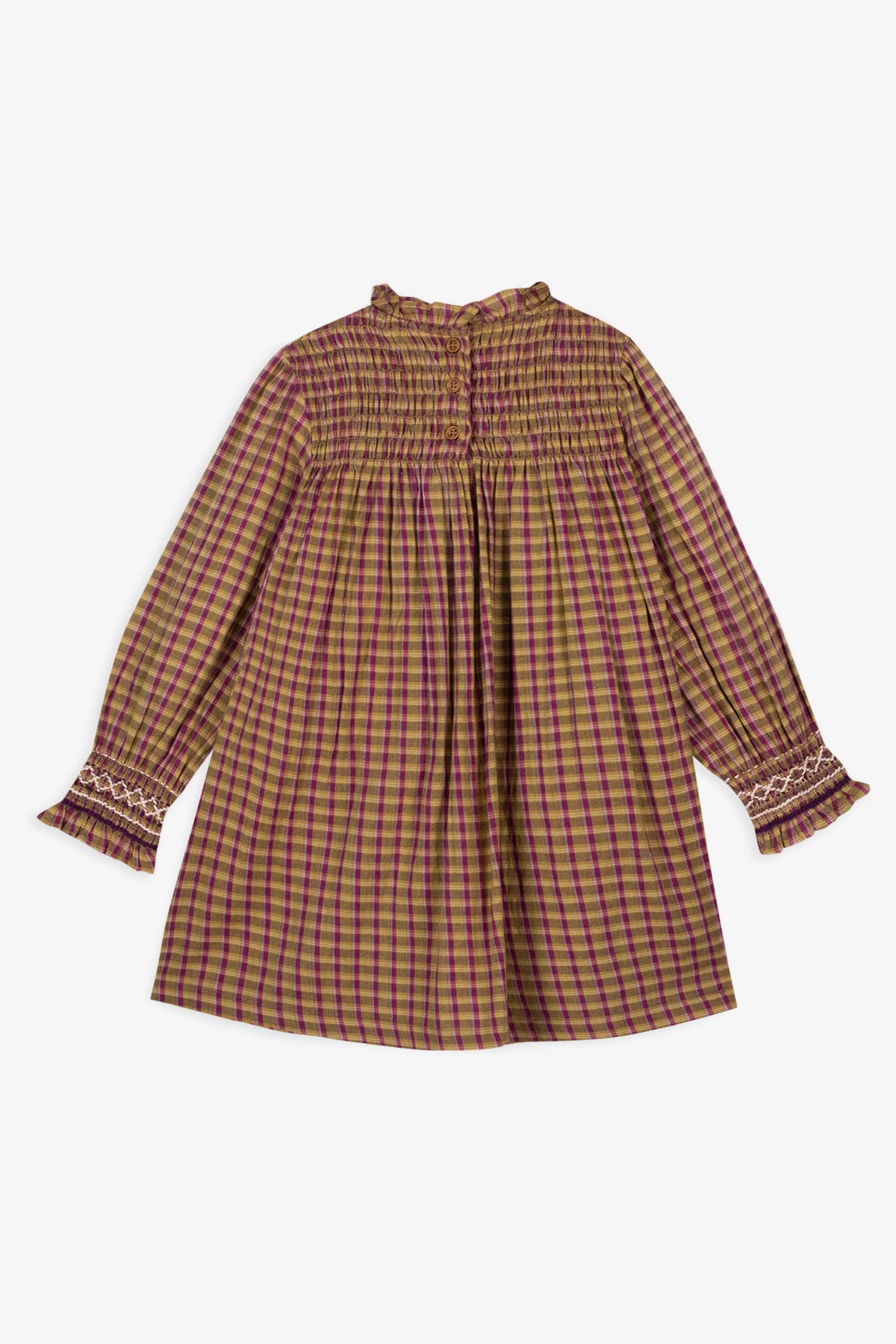Kleid - Birne Karos Baumwolle
