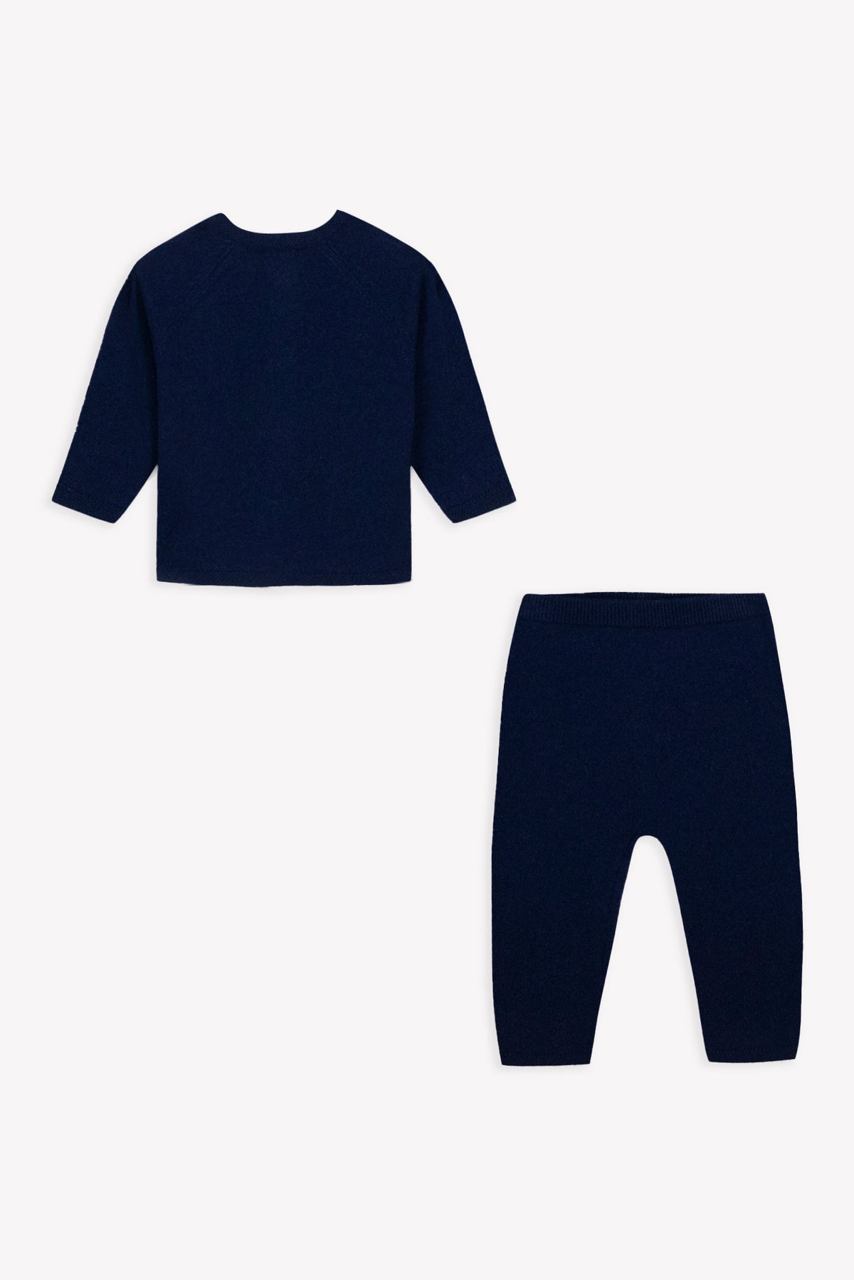 Conjunto - Cachens azul marinero de lana