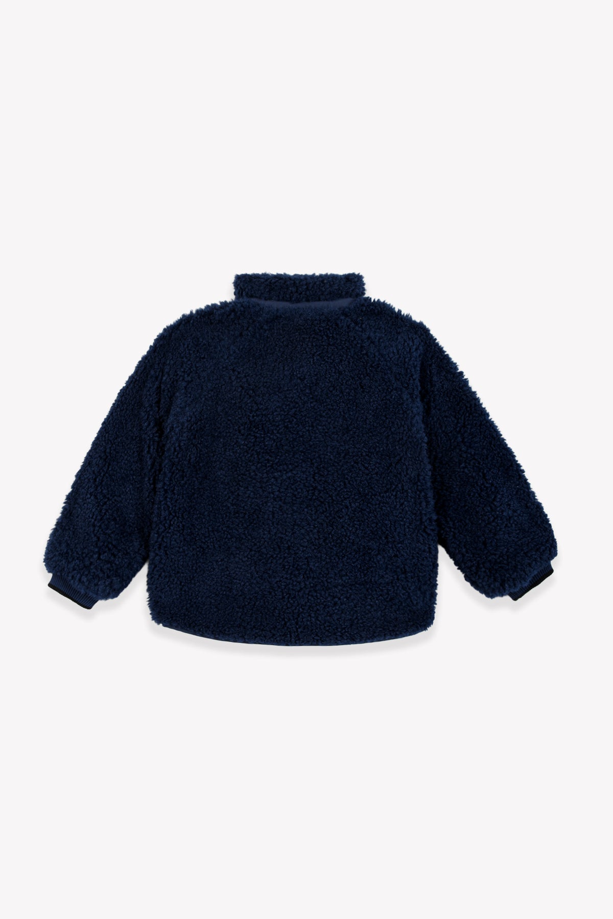 Chaqueta - Pao azul marino de borreguito
