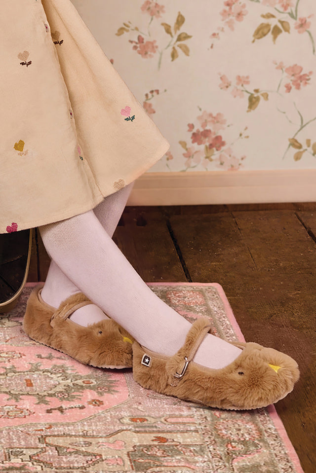 Chaussons - Mia Beige Corgi - Image principale