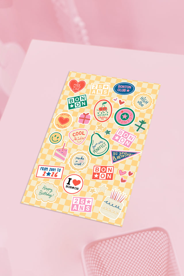 Stickers - Bonton 25 ans - Image principale