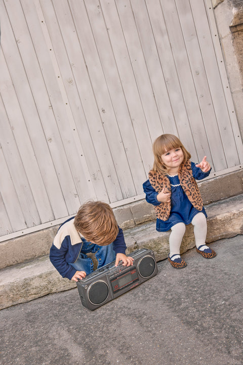Gilet réversible - Beti Blue Denim Bonton x Lili Scratchy - Image principale