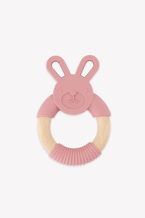 Hochet - Silicone rose - Image principale