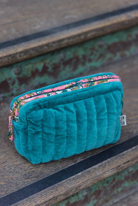Trousse - Velours moyen modèle vert - Image principale