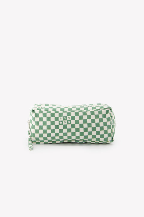 Trousse - Damier vert - Image principale