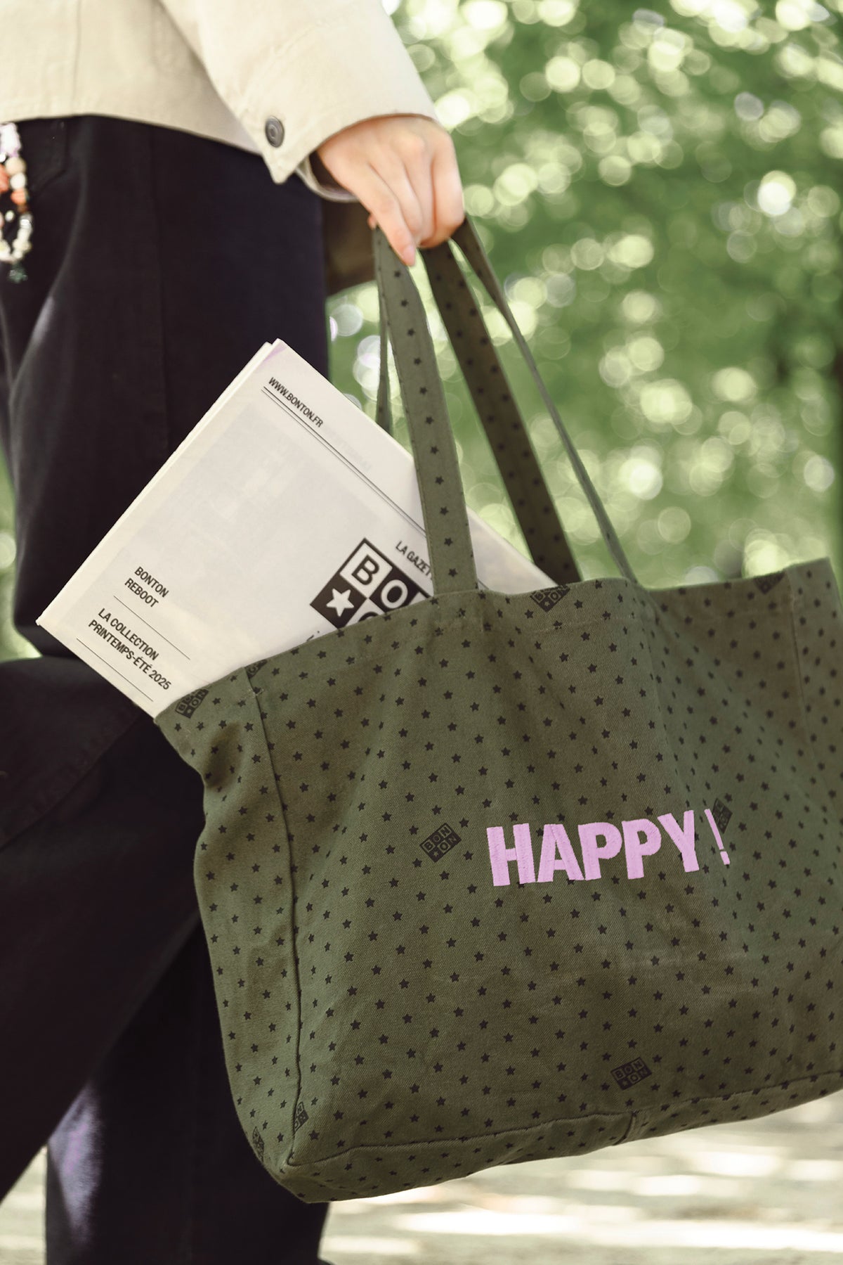 Medium tote bag - Beth Khaki