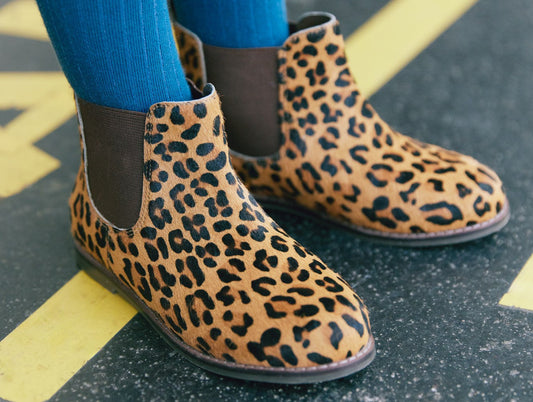Bottines en léopard