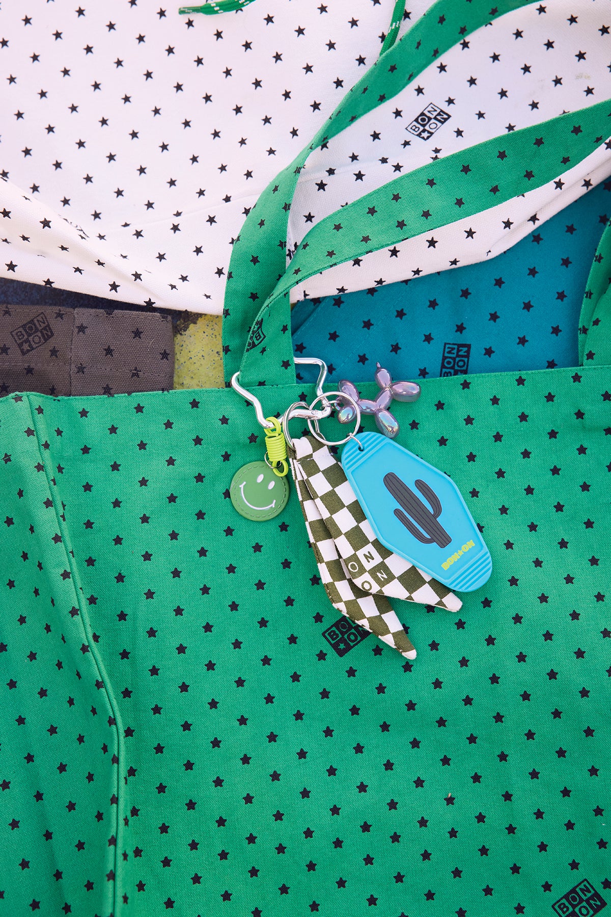 Porte-clés - Grigri Damier Cactus