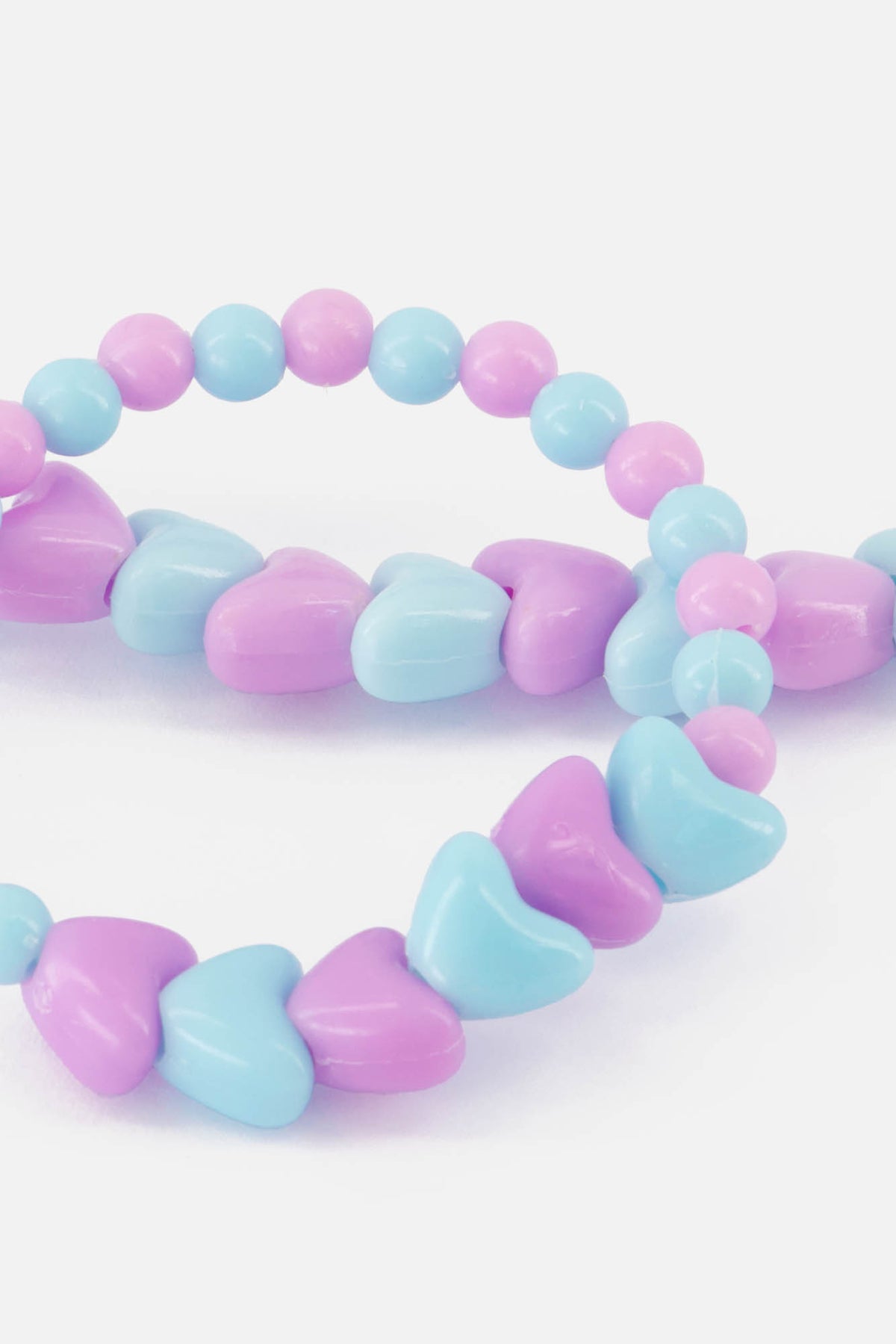 Ketting- en armbandset - blauw hart