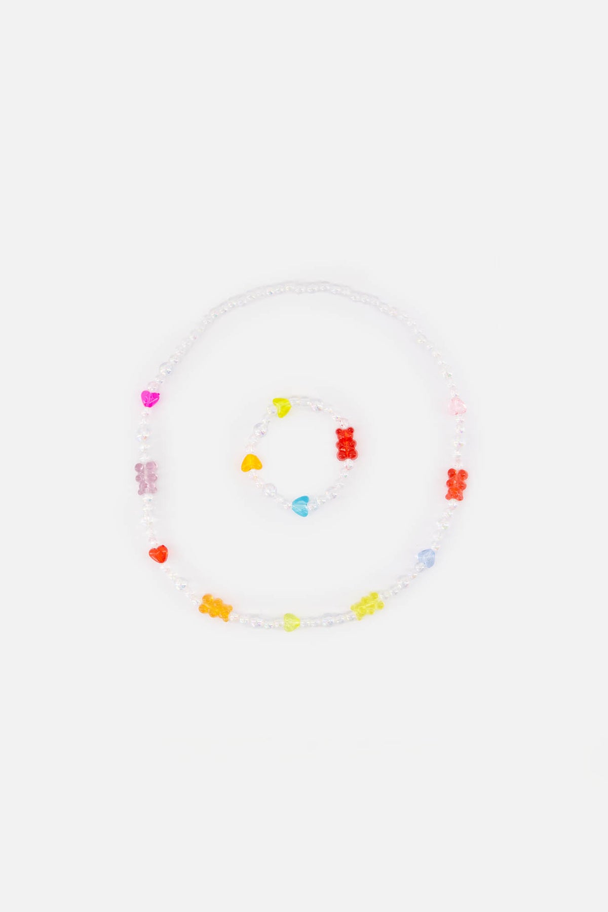 Conjunto de collar y pulsera - Ositos